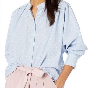 JOIE Abidan Clip Dot Cotton Blouse